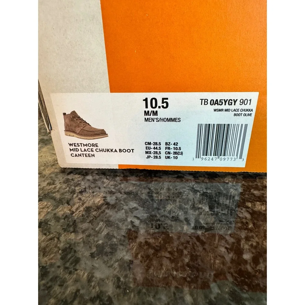 Timberland‎ Westmore Mid Lace Chukka Boots Canteen Olive Suede Mens 10.5